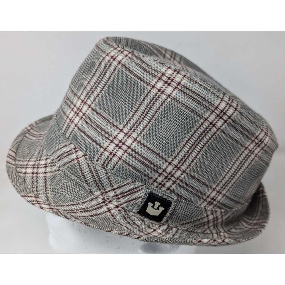 Goorin Brothers Biggles Fedora Hat Plaid Men's Size Medium VTG